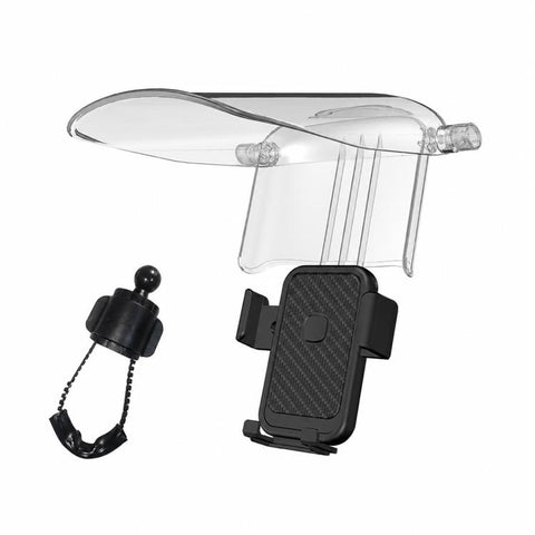 Motorcycle / Bike Navigation Phone Holder with Sunshade, Handlebar, Rearview Mirror, Drawstring