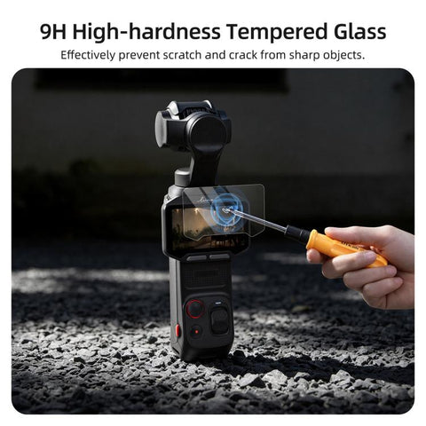 Sunnylife Lens Screen Protector Tempered Glass Protective Film, For Insta360 Luna Pro