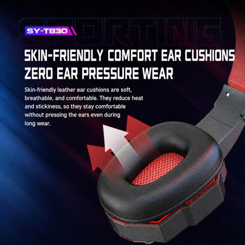 SY830 Over-ear Bluetooth Gaming Earphone with Microphone