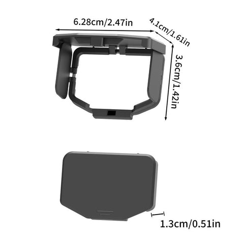For Insta360 Luna Ultra / Pro Screen Shield Magnetic Folding Anti-Glare Sunshade Cover, Common Version, NFC Version
