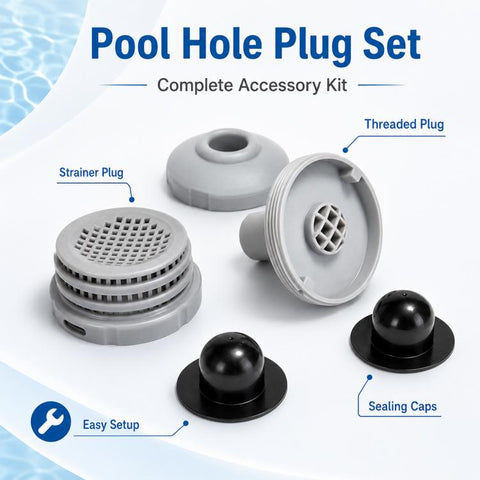 25022E 4 in 1 Pool Filter Inlet Nozzle Hose Hole Plug