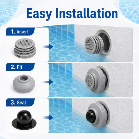 25022E 4 in 1 Pool Filter Inlet Nozzle Hose Hole Plug