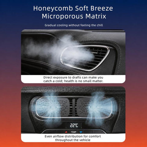 Car 360-degree Rotatable Air Conditioning Air Vent Wind Deflector