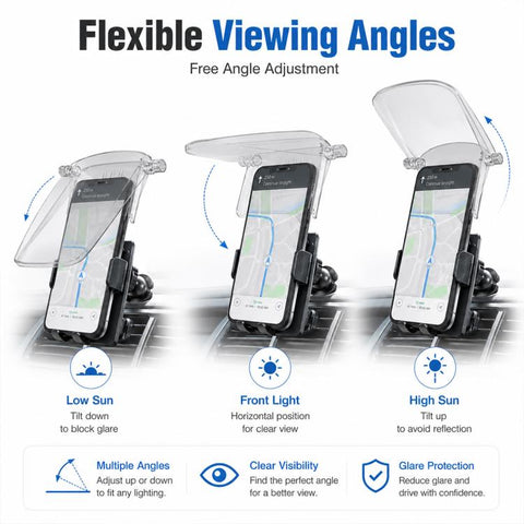 Anti-Reflection Sun Hat Style Phone Holder Sunshade