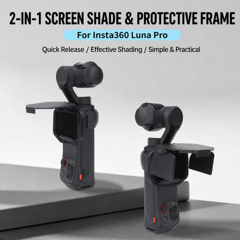 For Insta360 Luna Pro Screen Sun Hood Foldable Protective Cover, Standard Version, Upgraded Version