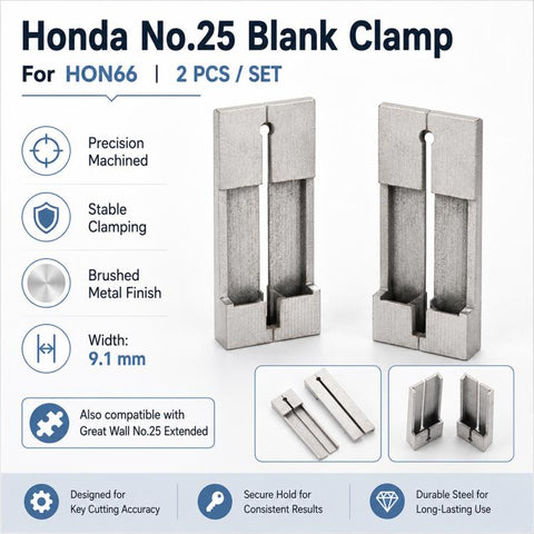 2 PCS/Set For Honda No.25 HON66 Vertical Keys Duplicating Fixture Clamps