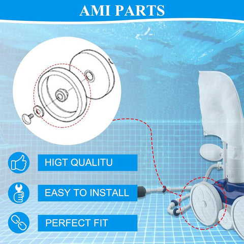 3 PCS/Pack Pool Cleaning Sweeper Tires