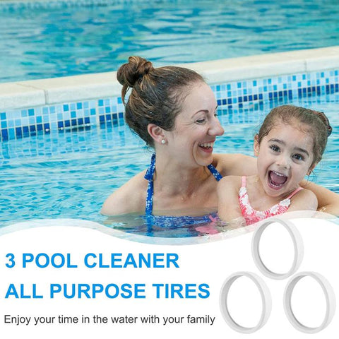 3 PCS/Pack Pool Cleaning Sweeper Tires