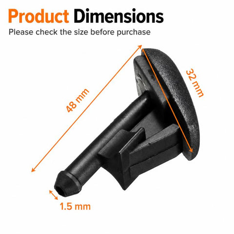 2 PCS/Set Car Front Windshield Washer Wiper Jet Water Spray Nozzle for 1990-2003 BMW 3 Series E36