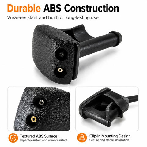 2 PCS/Set Car Front Windshield Washer Wiper Jet Water Spray Nozzle for 1990-2003 BMW 3 Series E36