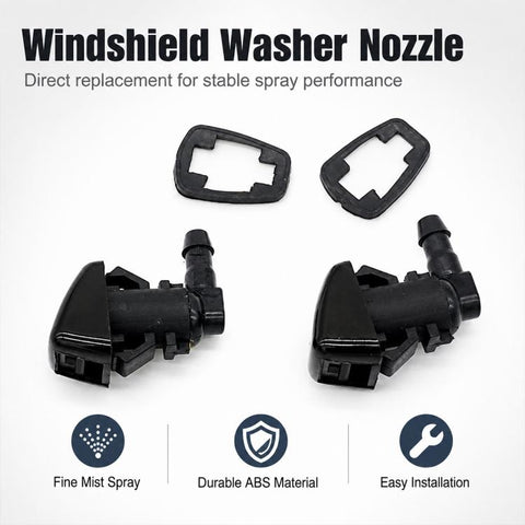 2 PCS/Set Car Front Glass Washer Sprayer Cap Nozzle for Jeep / Chrysler