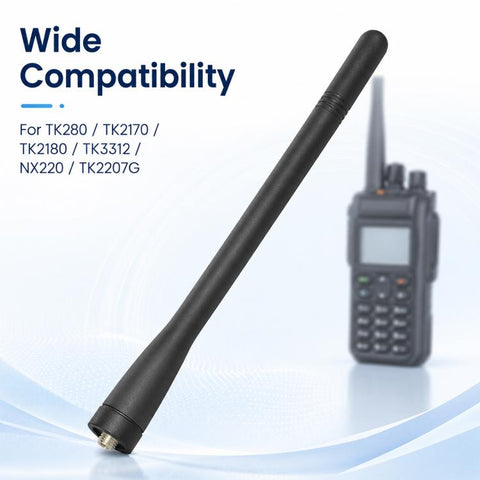 136-147MHz KRA-26 VHF Walkie-Talkie Antenna for Kenwood, Length: 16.8CM