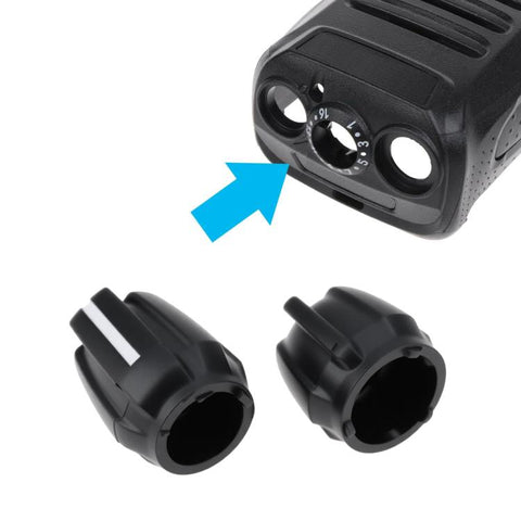 2 PCS/Pack Two-Way Radio Channel Selection and Volume Adjustment Knob Cap for Kenwood NX-340 / NX-240