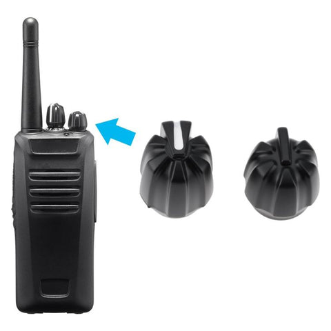2 PCS/Pack Two-Way Radio Channel Selection and Volume Adjustment Knob Cap for Kenwood NX-340 / NX-240