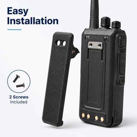 Walkie Talkie Back Clip Belt Clamp for TYT MD-390 / MD-2017 / MD-680 / MD-398, For TYT MD-390 / MD-2017 / MD-680 / MD-398
