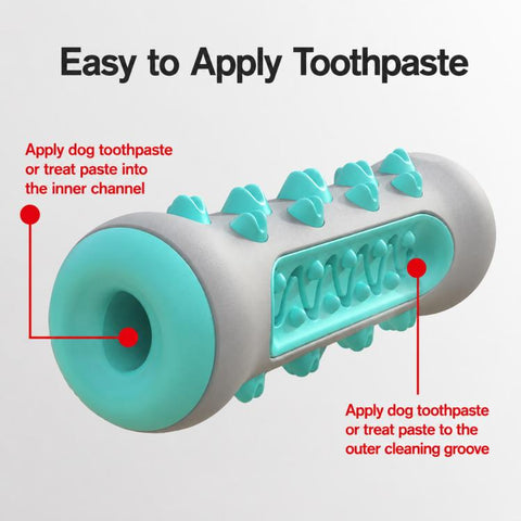 Dog Chewable Bone Shaped Reinforced Gray Shell Teething Stick Pet Toy