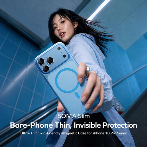 MOMAX SOMA Slim Series Ultra-Thin Skin-Friendly Magnetic Phone Case, For iPhone 18 Pro, For iPhone 18 Pro Max