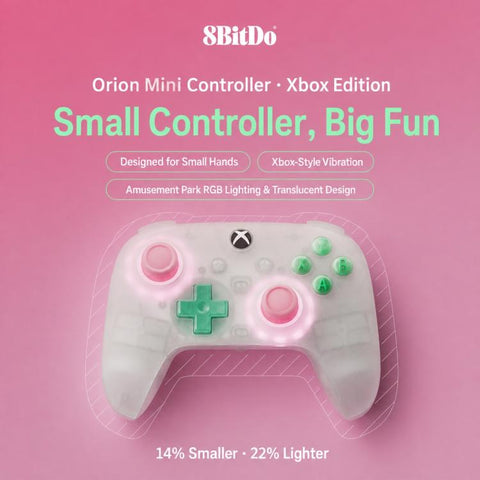 8BitDo Orion Mini Wired Gaming Controller with RGB Light