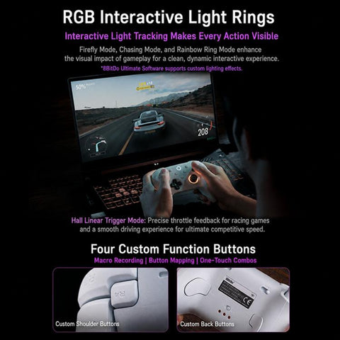 8BitDo Orion 2nd Gen Wireless 2.4G Bluetooth Gamepad with Charging Stand
