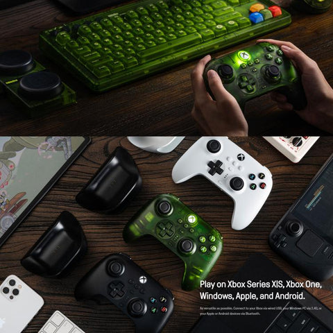 8BitDo Orion X-Pro Tri-Mode Wireless Game Controller with Dual Hall Effect Joysticks for Xbox, PC, Android and iOS