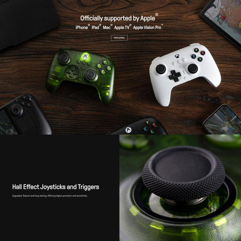 8BitDo Orion X-Pro Tri-Mode Wireless Game Controller with Dual Hall Effect Joysticks for Xbox, PC, Android and iOS
