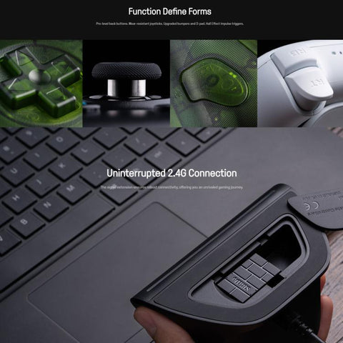8BitDo Orion X-Pro Tri-Mode Wireless Game Controller with Dual Hall Effect Joysticks for Xbox, PC, Android and iOS