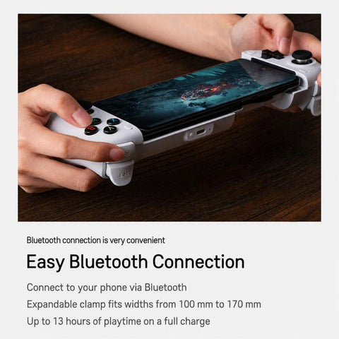 8BitDo Orion Stretch Mobile Game Controller, Hall Effect Joysticks, Bluetooth Wireless Phone Gamepad for iOS and Android