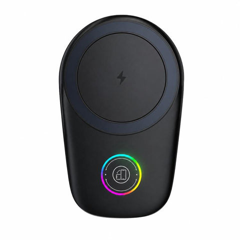 15W Magnetic Wireless Charger Car Mount, Touch Rotatable, Built-in Cooling & RGB Light, T15
