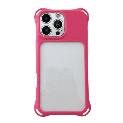 Four-corners Lanyard Holes Acrylic Hybrid TPU  Phone Case, For iPhone 16 Pro, For iPhone 16, For iPhone 15 Pro Max, For iPhone 15 Pro, For iPhone 15