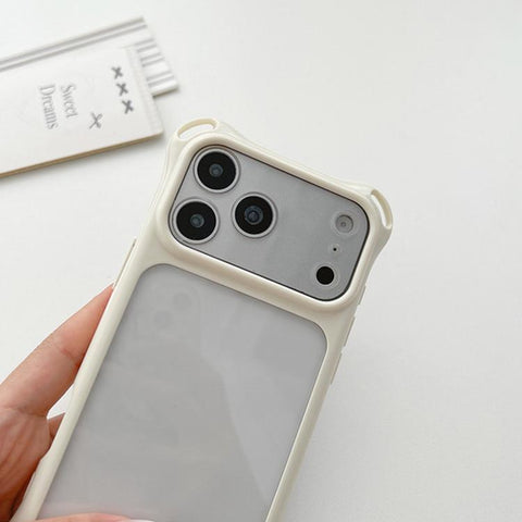 Four-corners Lanyard Holes Acrylic Hybrid TPU  Phone Case, For iPhone 16 Pro, For iPhone 16, For iPhone 15 Pro Max, For iPhone 15 Pro, For iPhone 15