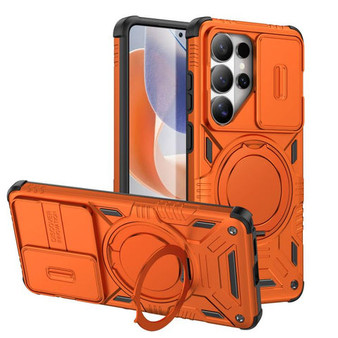 Sliding Camshield Magnetic Rotation Holder Phone Case, For Galaxy S26 Ultra 5G