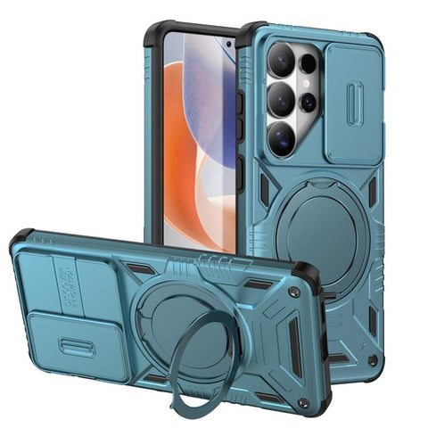 Sliding Camshield Magnetic Rotation Holder Phone Case, For Galaxy S26 Ultra 5G