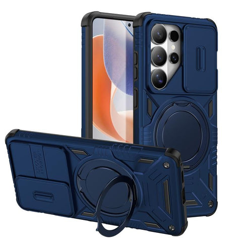 Sliding Camshield Magnetic Rotation Holder Phone Case, For Galaxy S26 Ultra 5G