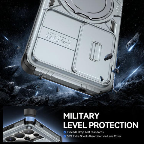 Sliding Camshield Magnetic Rotation Holder Phone Case, For Galaxy S26 Ultra 5G