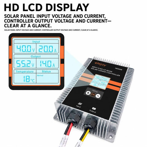 elejoy EMU800W MPPT Step-up Solar Charge Controller