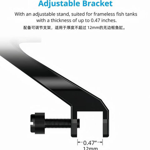 HS-Q1 USB DC5V 6W 15 LEDs Clip-on Aquarium Light with Timer and Dimming Function