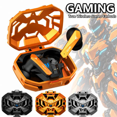 Buds 10 Pro Mecha Style Noise Reduction TWS Wireless Bluetooth Gaming Earphone