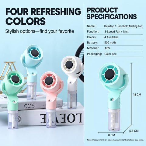 FY099 Spray Misting Cooling Handheld Fan