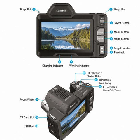 007 Full-Color Night Vision WiFi 4K High-Definition Digital Camera