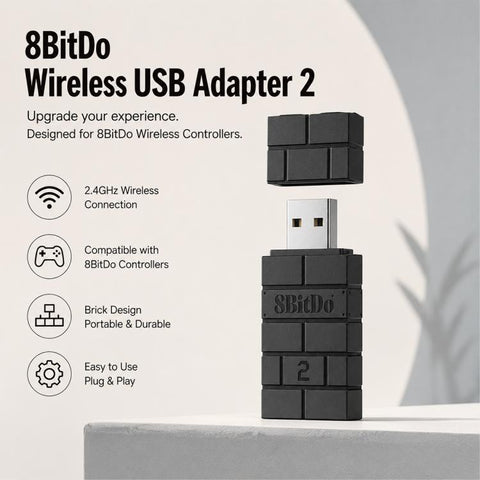 8BitDo USB Wireless Bluetooth 2nd Generation RR Receiver