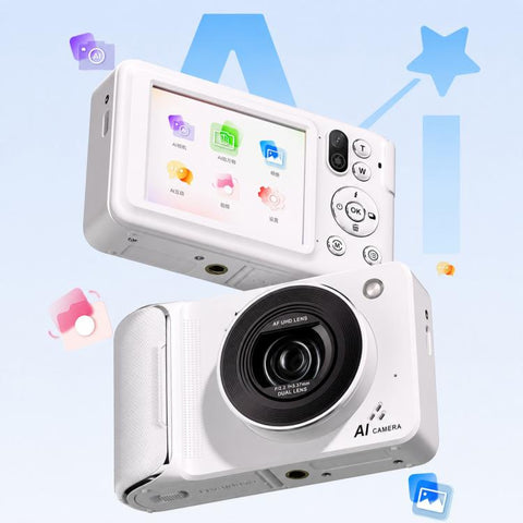 DC309AI IPS 4K Recorder Kids AI Smart Voice Camera, No Memory Card, 16G Memory Card, 32G Memory Card, 64G Memory Card