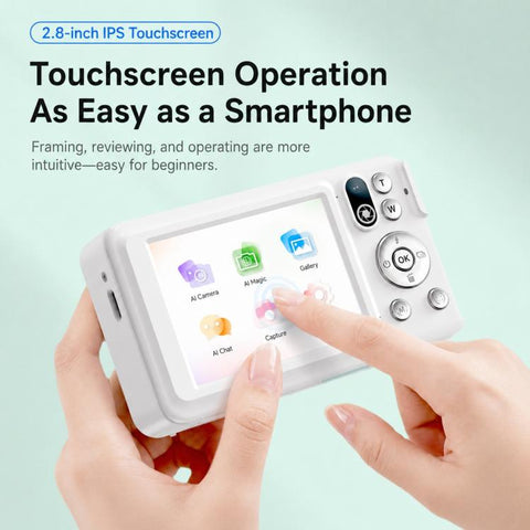 DC309AI IPS 4K Recorder Kids AI Smart Voice Camera, No Memory Card, 16G Memory Card, 32G Memory Card, 64G Memory Card