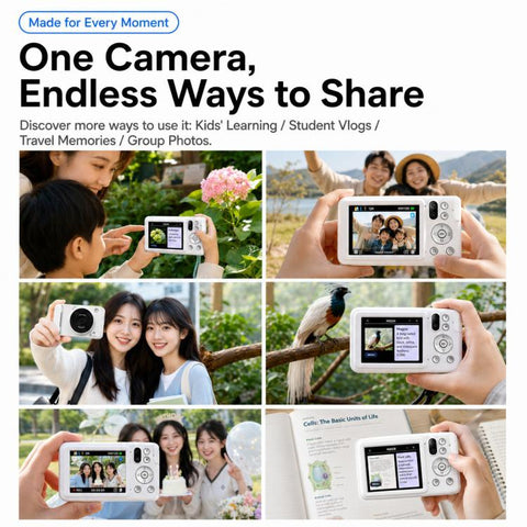 DC309AI IPS 4K Recorder Kids AI Smart Voice Camera, No Memory Card, 16G Memory Card, 32G Memory Card, 64G Memory Card