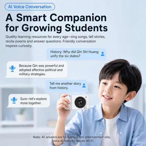 DC309AI IPS 4K Recorder Kids AI Smart Voice Camera, No Memory Card, 16G Memory Card, 32G Memory Card, 64G Memory Card