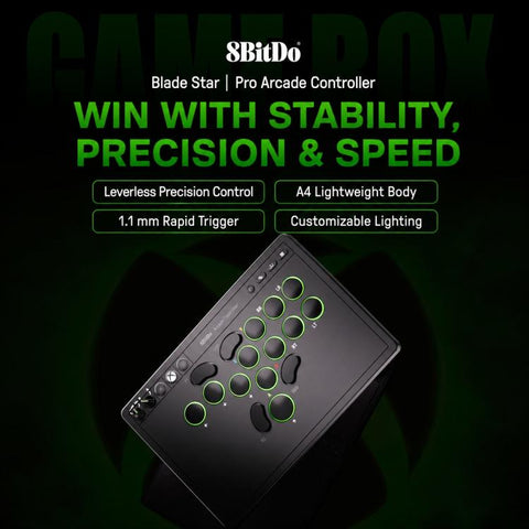 8BitDo Tianren Star Arcade Gaming Controller for Xbox Series / Windows PC, For Xbox