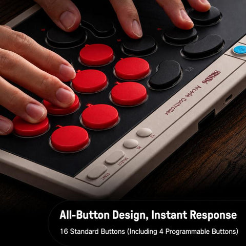 8BitDo Tianren Star Retro Arcade Controller for Switch / Windows PC, For Switch