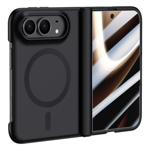 Crazy Series Integrated HD Film Skin Feel Center Axis Magnetic Phone Case, For iPhone Duo