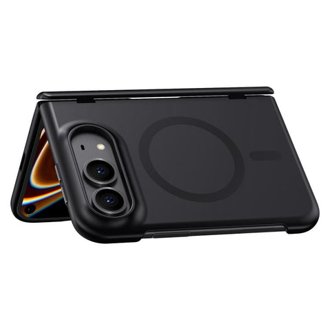 Crazy Series Integrated HD Film Skin Feel Center Axis Magnetic Phone Case, For iPhone Duo