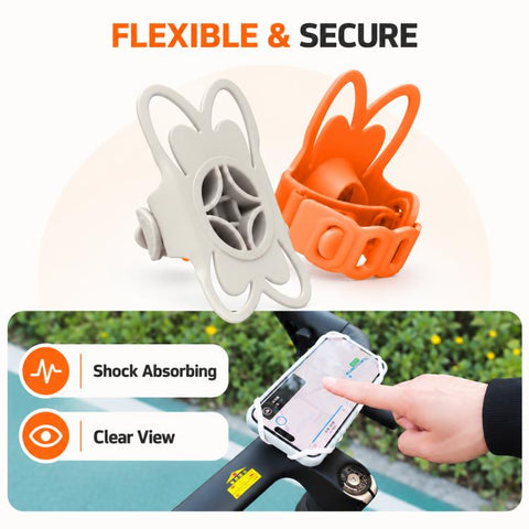 CYCLAMi HW-190 Silicone Phone Mount for Mountain Bike, HW-190
