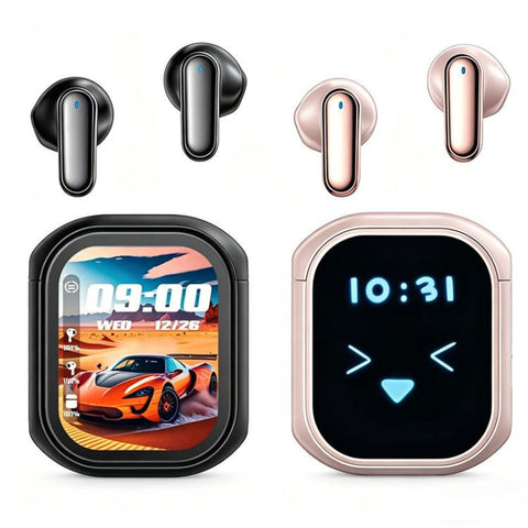 KY55 TWS Touchscreen Multifunctional Active Noise Reduction Wireless Bluetooth Earphone, Standard Edition, AI Translated Version